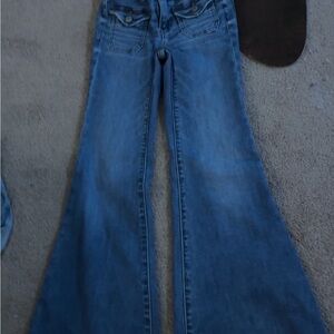 American Eagle Outfitters Dark Blue Flare Jeans